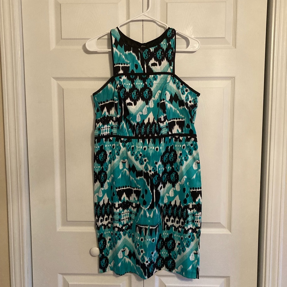 Gabby Syke Green Abstract Print Dress